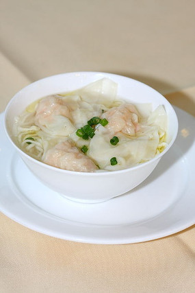 广式云吞面摄影图