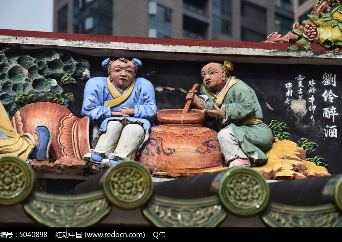 屋檐童子雕塑图片图片