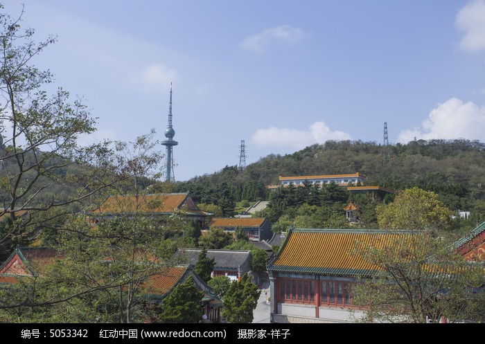 青岛湛山寺全景