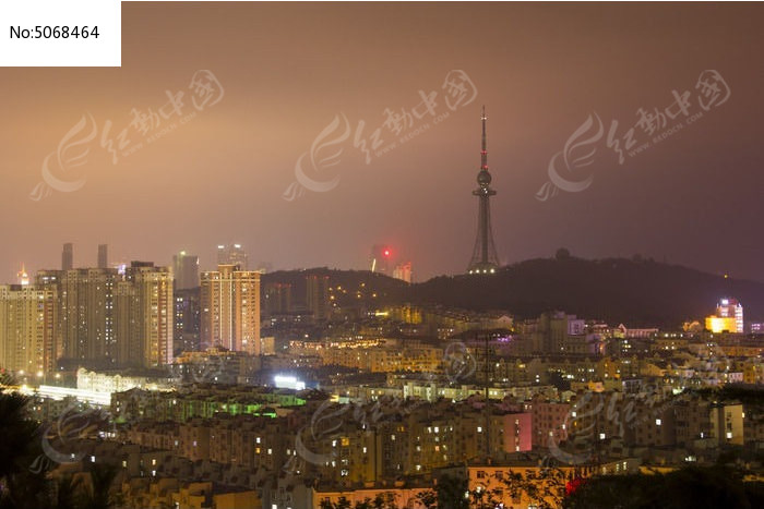 青岛电视塔夜景
