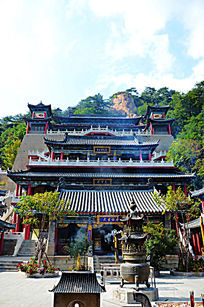 原创摄影图 建筑摄影 名胜古迹 九龙宫内景  千山五龙宫全景与院内