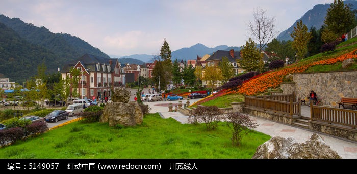 中法风情小镇白鹿镇图片,高清大图_乡村小镇素材