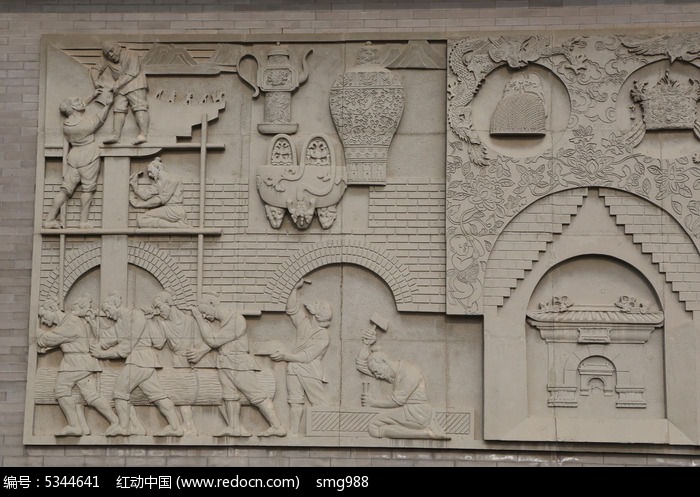 壁刻中国古代文明背景素材图片图片