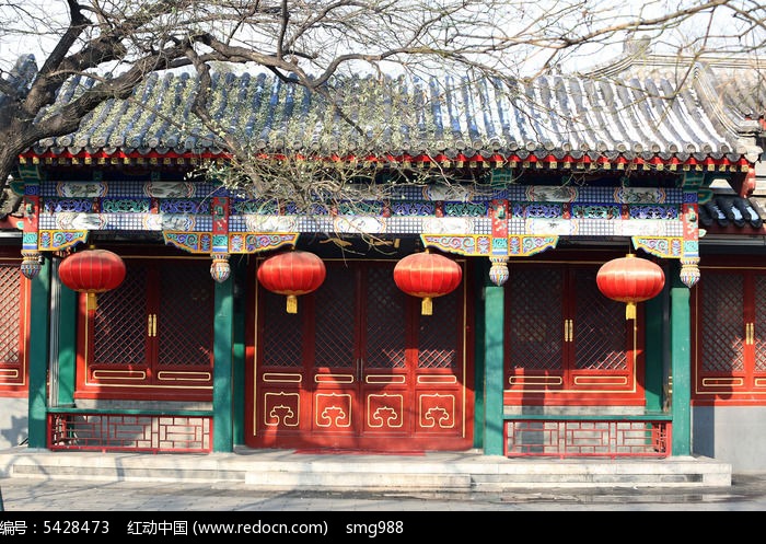 天坛中国标准红木青瓦古建筑