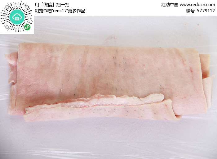 素材 中国 猪皮-大块猪皮大块皮猪皮 猪肉生鲜生鲜产品摄影图中华美食