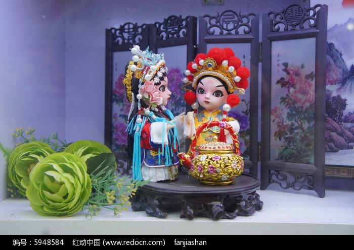 结拜夫妻面塑