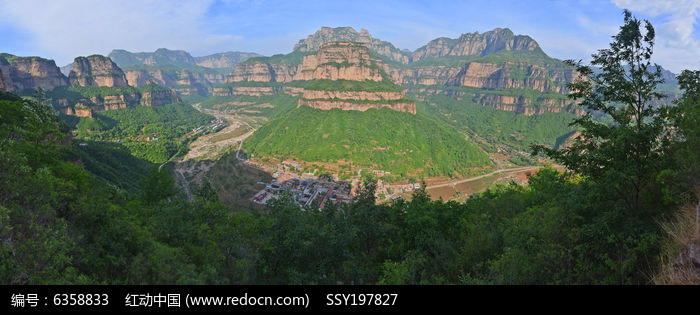 河南林州太行山峡谷风光