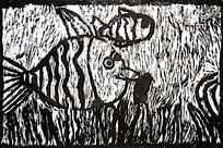 鱼版画