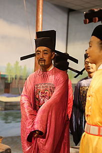 十三陵明代人物蜡像木匠明熹宗皇帝图片,高清