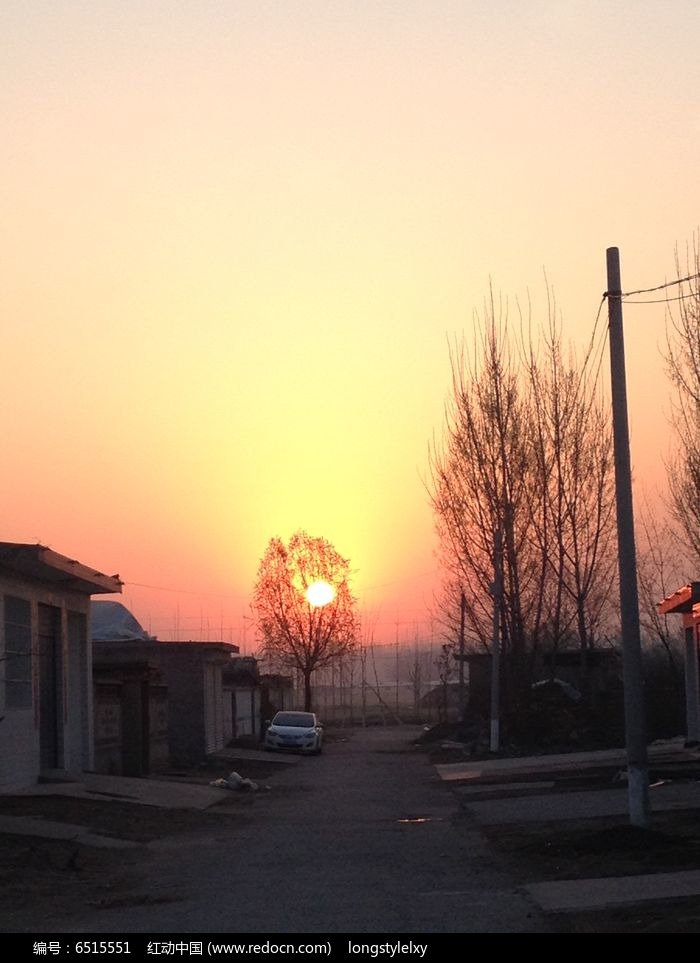 原创摄影图 自然风景 天空云彩 乡村朝阳