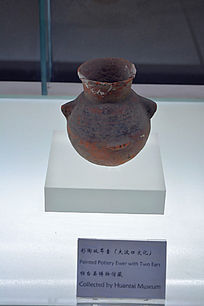 大汶口文化彩陶双耳壶