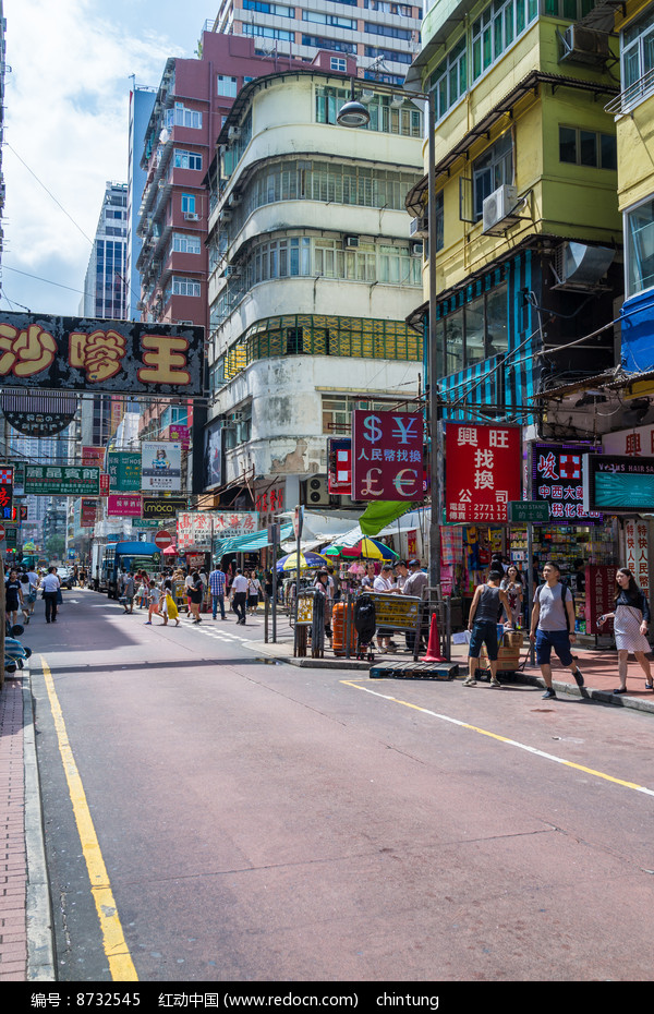 香港旺角道路一角