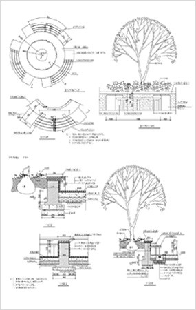 圆形树池cad专辑