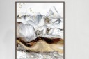现代抽象流彩飞鸟晶瓷装饰画