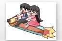 六一儿童坐铅笔元素模板