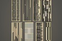 现代隔断屏风