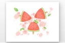 立夏西瓜元素图片
