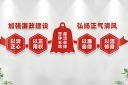 清新廉政文化墙图片