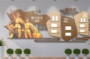党建荣誉文化墙展示模板