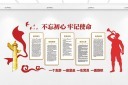 不忘初心牢记使命文化墙设计图片