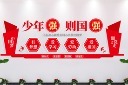 金句少年强则国强校园文化墙图片