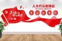 人大代表联络站文化背景墙