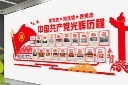 立体大型党的光辉历程背景墙