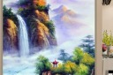 瀑布装饰画