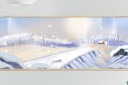 冬季户外雪地装饰画
