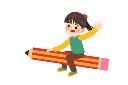开学创意学生铅笔元素模板