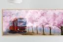 樱花树装饰画