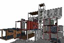 简洁创新集装箱建筑设计