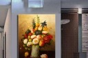 鲜花花瓶玄关装饰画