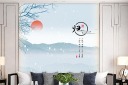 日出背景墙