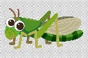 卡通蚱蜢元素图片