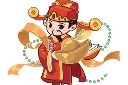 春节财神爷金元宝素材