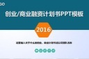 简约大气创业融资计划书PPT图片