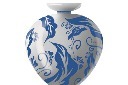 春节立体青花瓷瓷器元素模板
