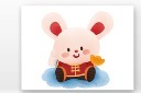 生肖兔卡通元素