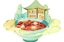 腊八节国潮腊八粥插画