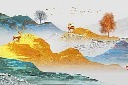 麋鹿装饰画