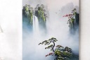 瀑布自然风景装饰画