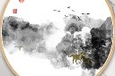 云雾风水挂画