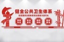 红色公共卫生体系文化墙