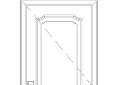 家居单扇门cad