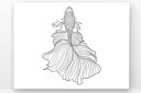 线描锦鲤矢量图片图片