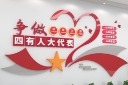争做四有人大代表背景墙