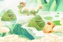 端午节插画海报
