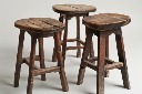 简约原木凳子家具