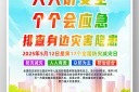 2025年全国防灾减灾日挂画宣传栏海报模板